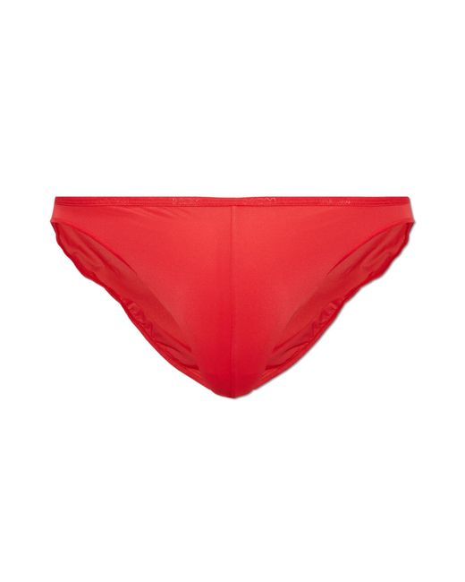 Hom Red Briefs From The "Plume" Collection for men
