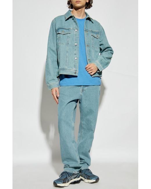 Samsøe & Samsøe Blue T-Shirt "Saadrian" for men