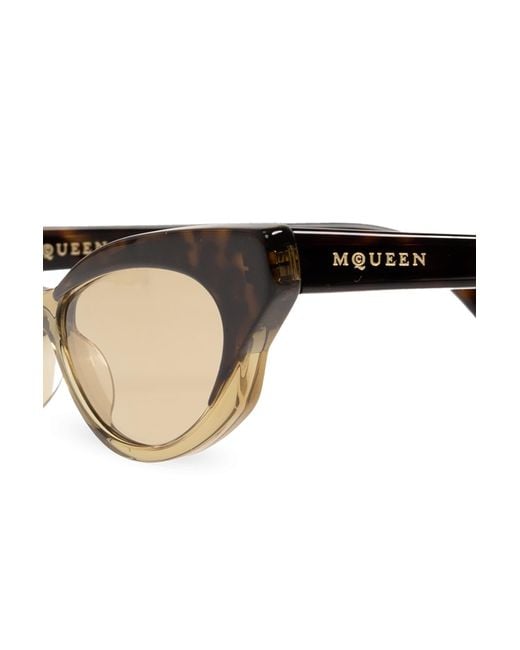 McQueen White Sunglasses