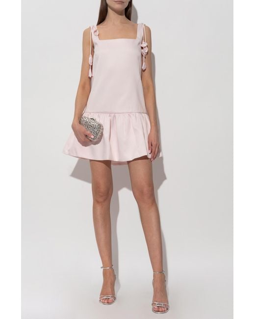 Self-Portrait Pink Strap Dress