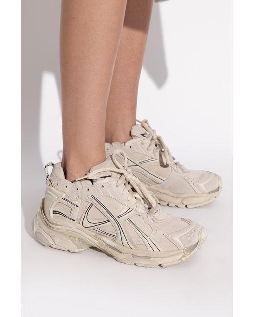 Balenciaga White Sports Shoes