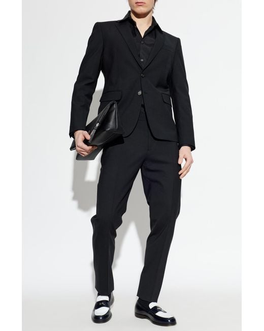DSquared² Black Wool Suit for men