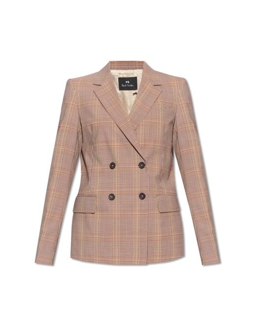 PS by Paul Smith Natural Checked Blazer,