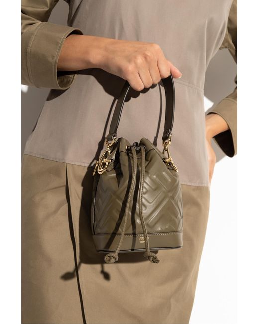 Fendi Brown Shoulder Bag Mon Tresor