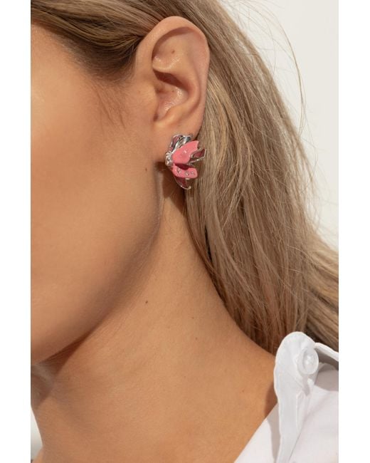 Marni Red Brass Earrings