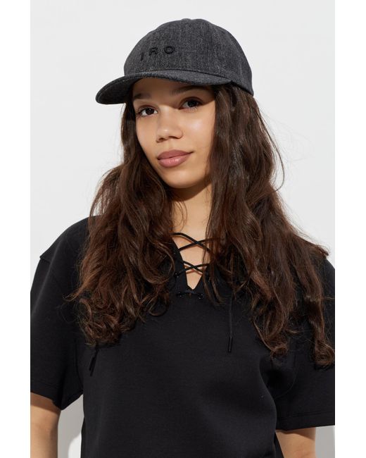 IRO Black Baseball Cap