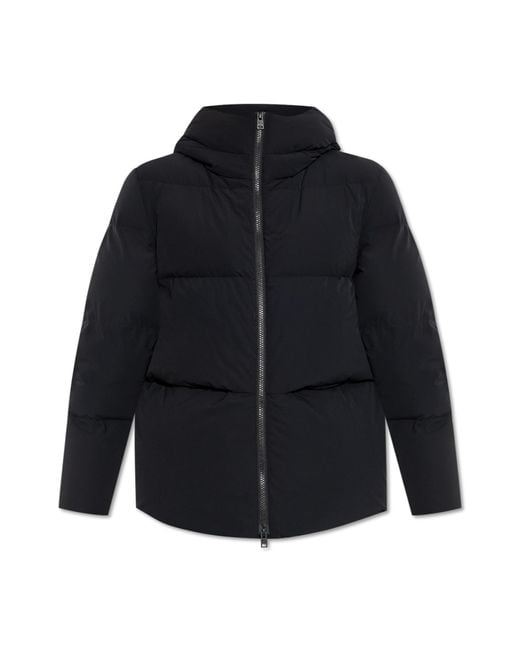 Woolrich Blue Down Jacket With Hood