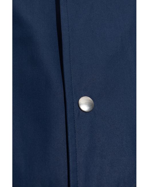 Jil Sander Blue Jacket With Collar