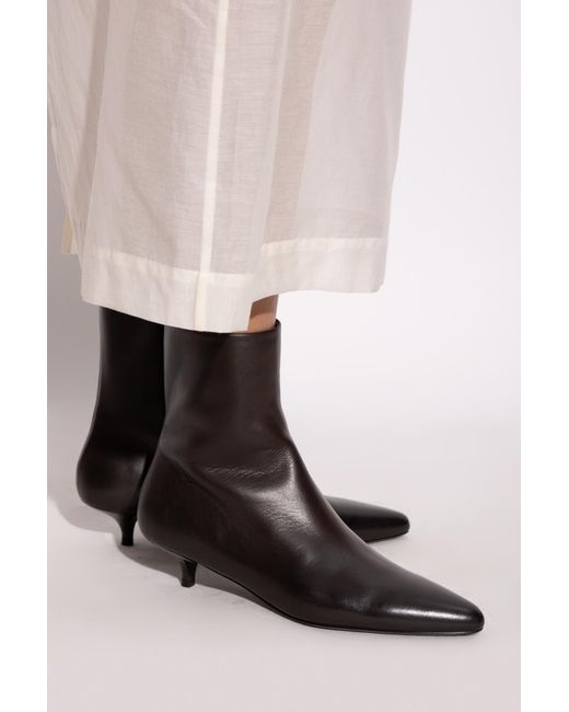 Marsèll Black 'Longiforma' Heeled Ankle Boots