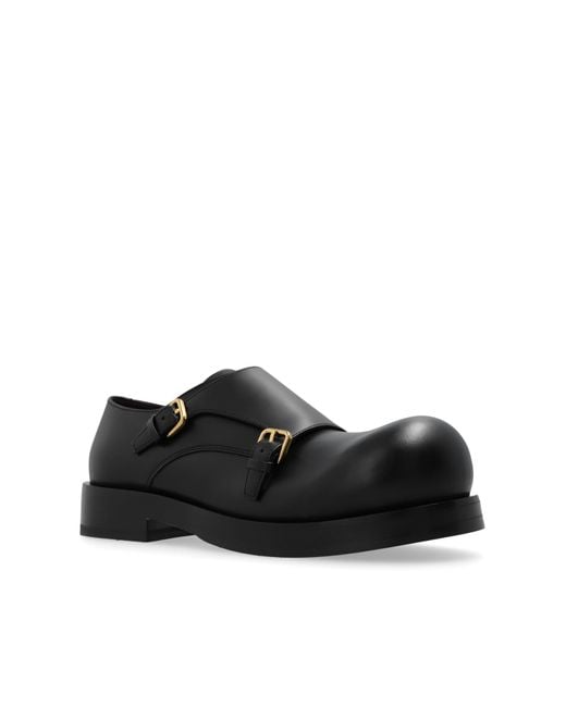Bottega Veneta Black 'helium' Monk Strap Shoes, for men