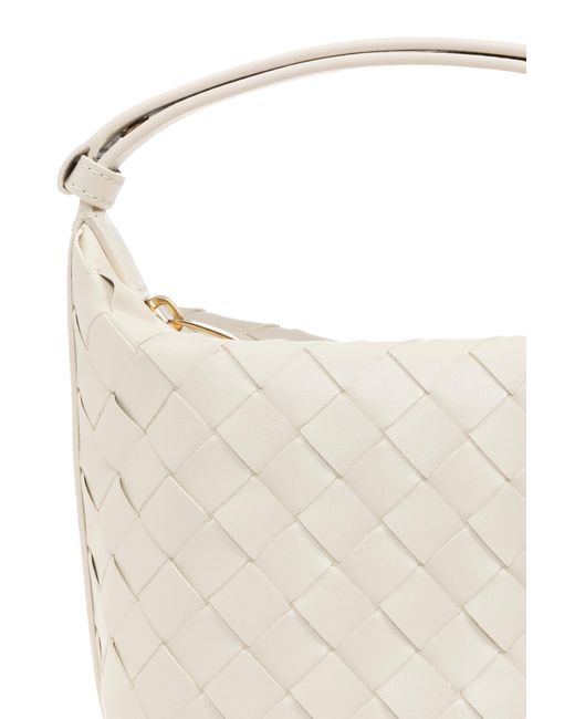 Bottega Veneta White Handbag `small Andiamo`,