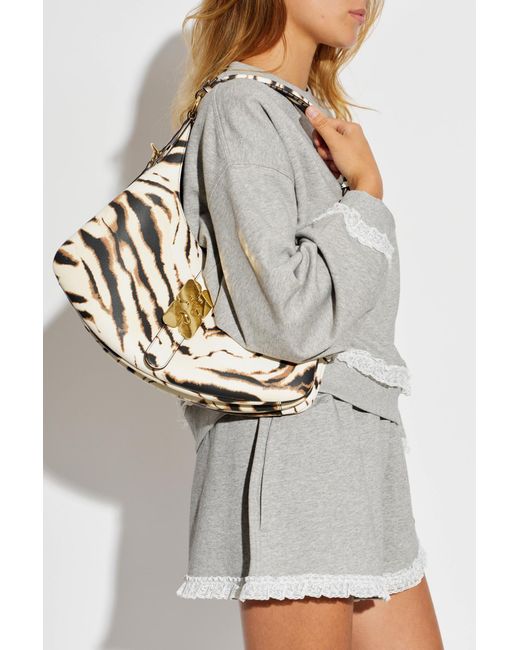 Ganni White Bag With Animal Motif