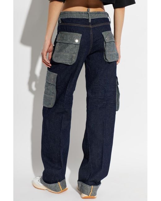 DSquared² Blue 'Cargo' Jeans