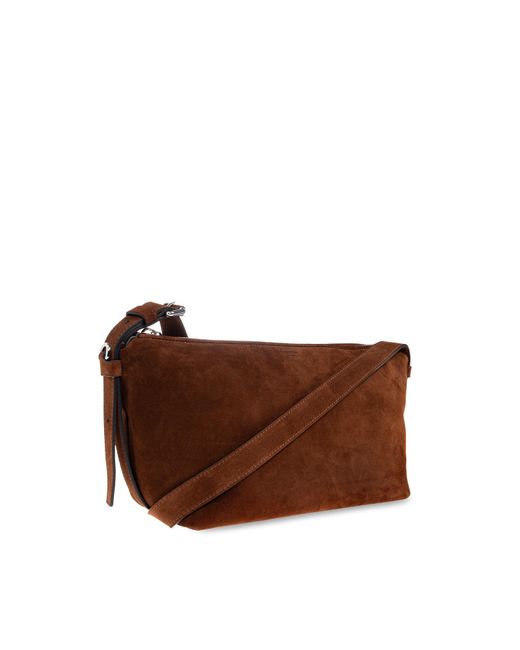 Moschino Green Suede Shoulder Bag