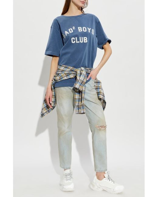 DSquared² Blue T-Shirt With Print
