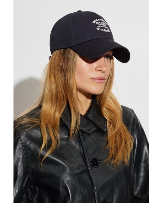 Zadig & Voltaire Black Baseball Cap