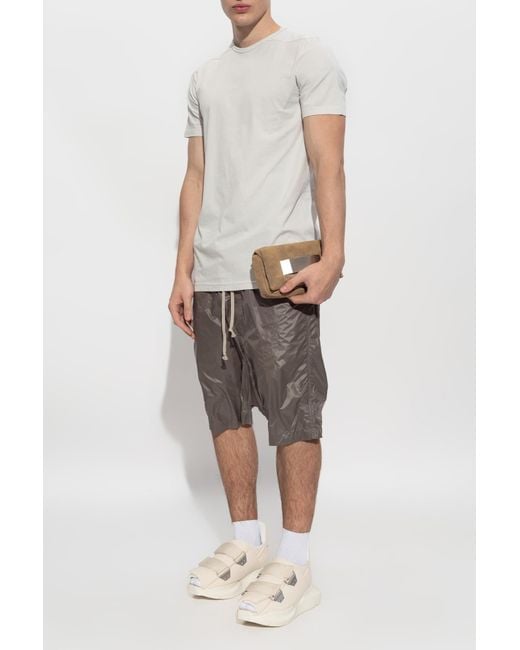 Rick Owens White T-Shirt 'Level T' for men