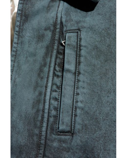 Dries Van Noten Green Denim Jacket 'Veperny' for men