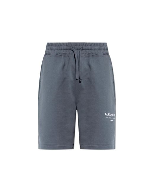 AllSaints Blue 'Undrgrnd' Sweat Shorts for men