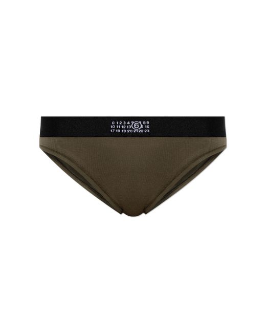MM6 by Maison Margiela Black Figs With Logo