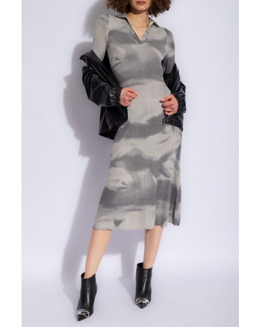DIESEL Gray -Bridge' Wool Dress