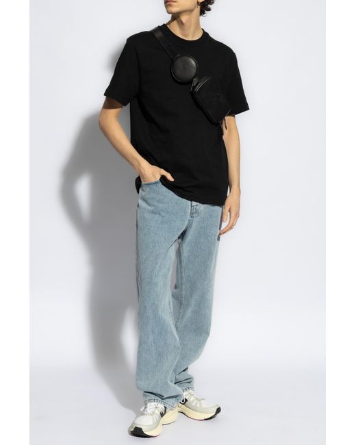 Helmut Lang Black Cotton T-shirt, for men