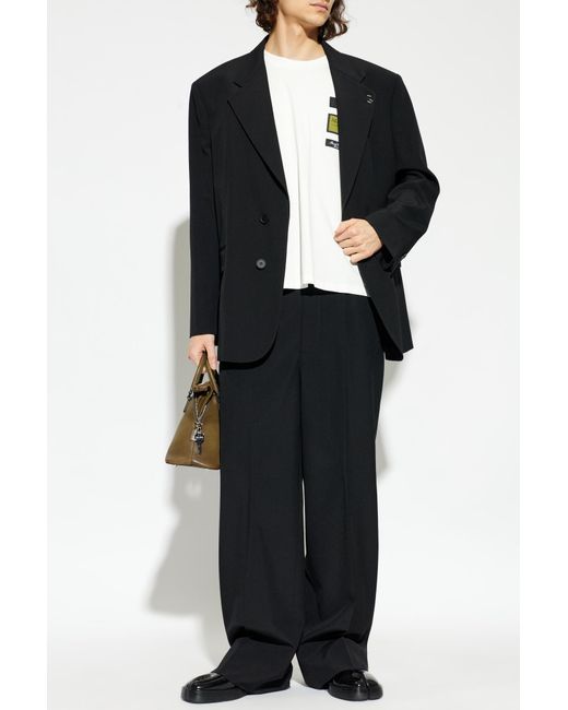 MM6 by Maison Margiela Black Blazer With Pockets for men