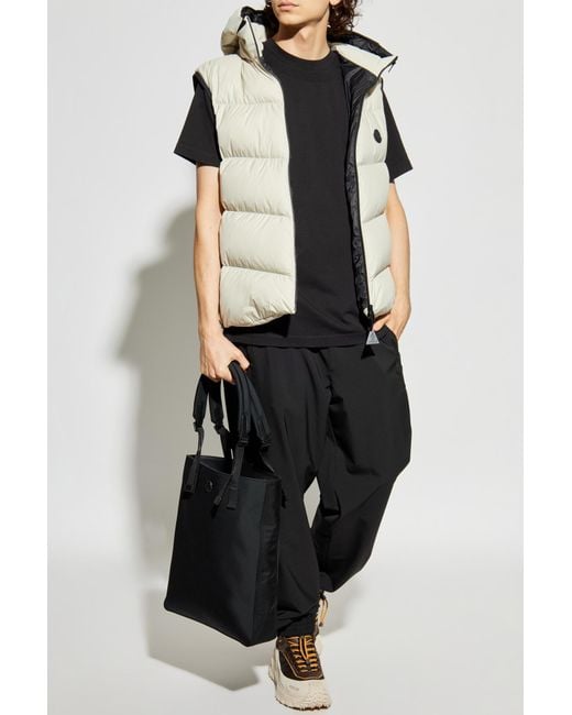 Moncler Black T-Shirt With Logo for men