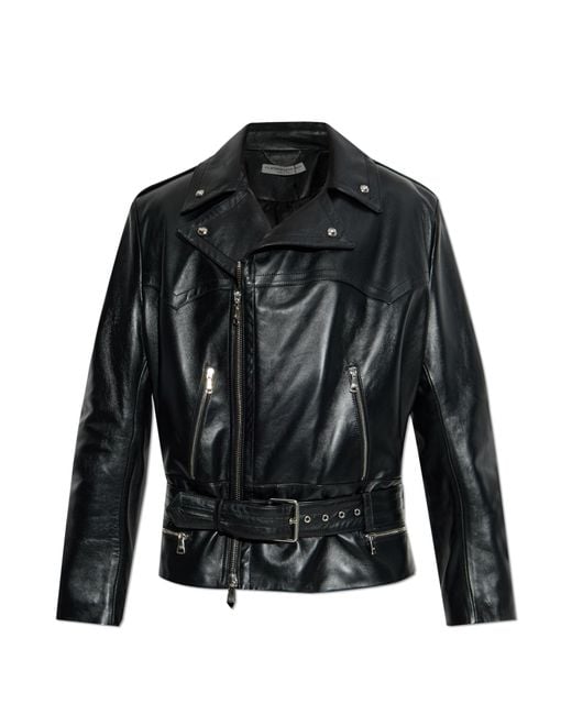 Alessandra Rich Black Leather Jacket