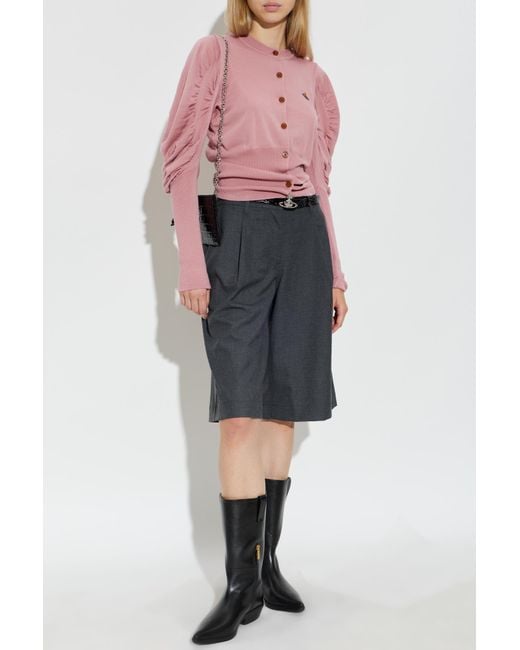 Vivienne Westwood Pink Wool Cardigan 'Eli'