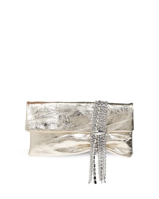 Jimmy Choo Metallic Clutch Zandra