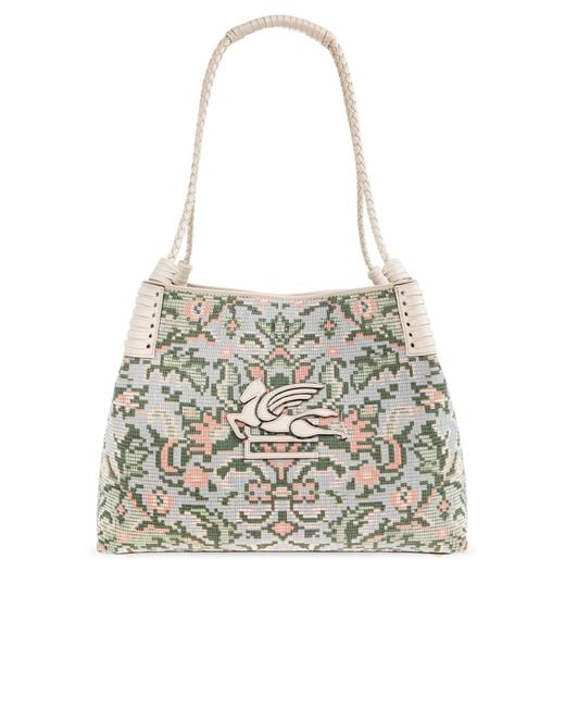 Etro Blue 'Libra Medium' Shoulder Bag