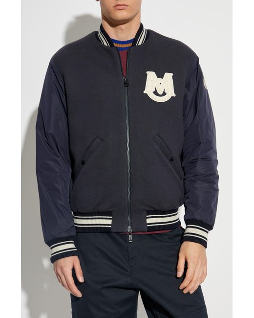 Moncler Blue Reversible Jacket "Vennes" for men