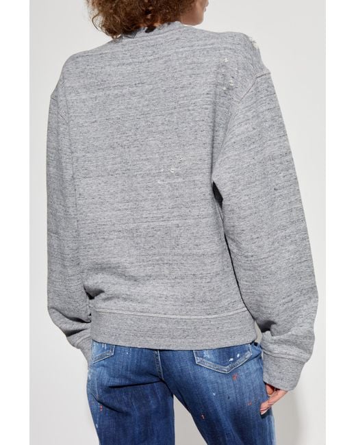DSquared² Blue Printed Sweatshirt