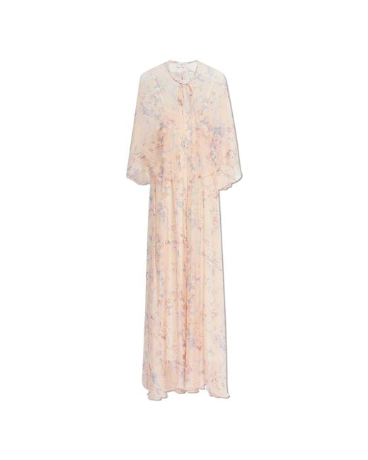Forte_forte White Two-Piece Dress With Floral Motif