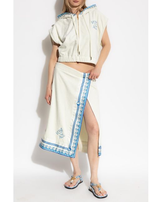 Versace White Hooded Vest