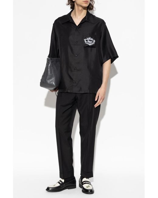 Officine Generale Black Trousers 'Hugo' for men