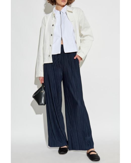 Samsøe & Samsøe White Denim Jacket 'Sanadina'