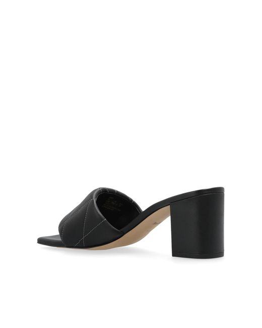 COACH White Heeled Slippers