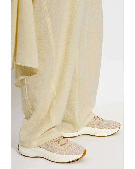 Tod's Natural Sports Shoes With Logo