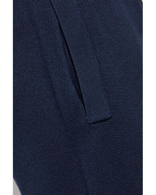 Versace Blue Trousers With Cuffs for men