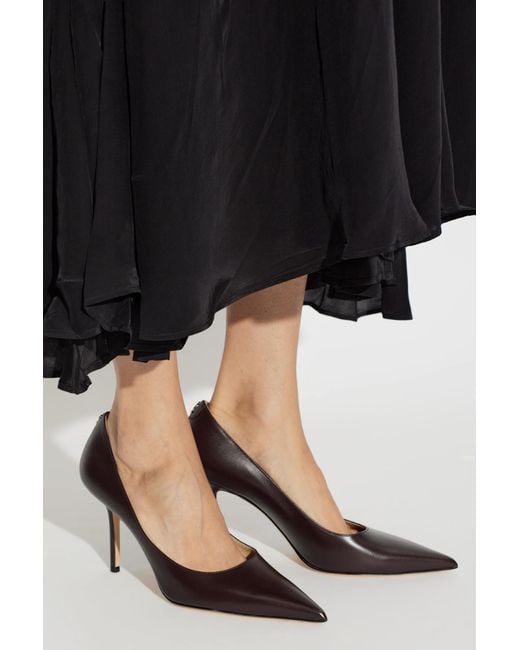 Jimmy Choo Brown 'Love 85' Heeled Shoes