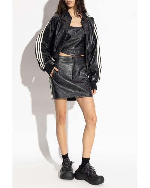 Adidas Originals Black Short Skirt With Logo