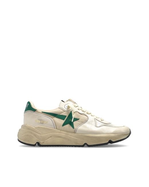 Golden Goose Deluxe Brand White "Running Sole" Sports Shoes for men