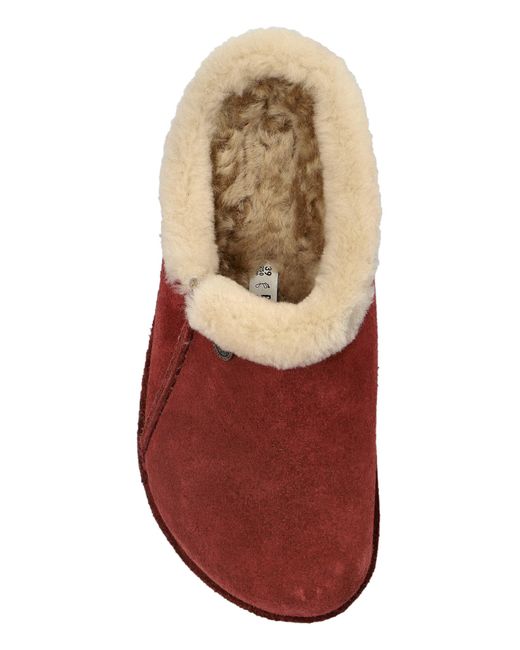 Birkenstock Red Zermatt Premium Suede Shoes