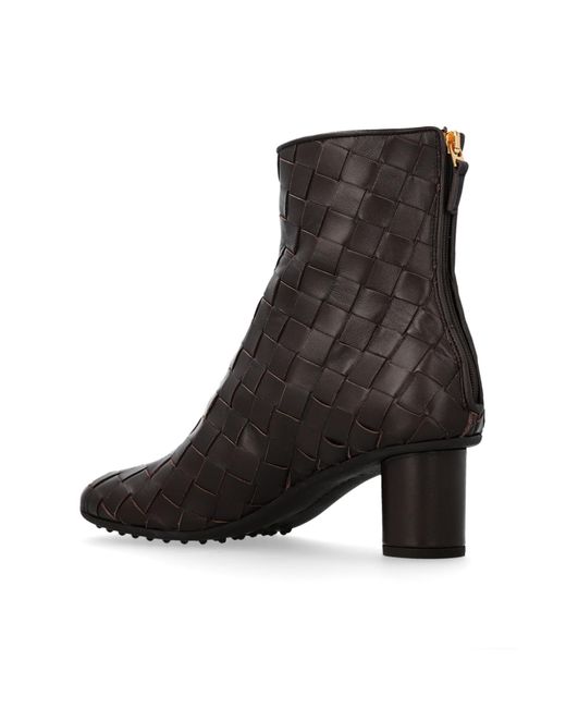 Bottega Veneta Brown Heeled Ankle Boots 'Atomic'