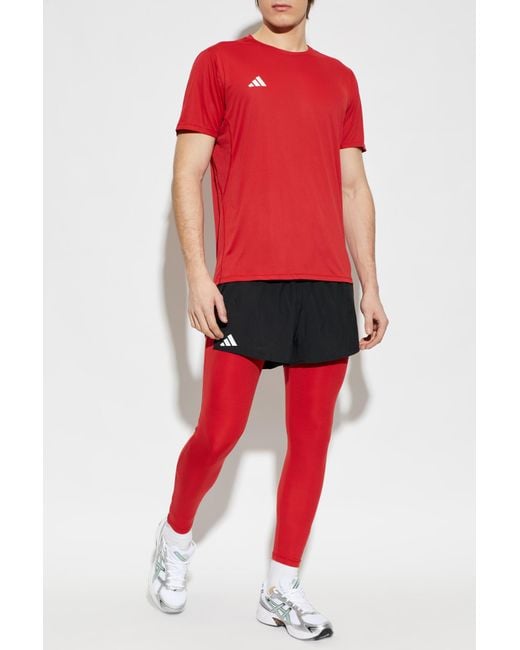 Adidas Originals Red Leggings From The Adizero Collection for men