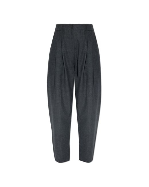Studio Nicholson Blue Wool Trousers 'Acuna'