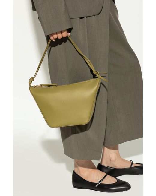 Loewe Green Shoulder Bag 'Hammock Mini'