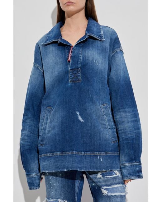 DSquared² Blue Denim Top